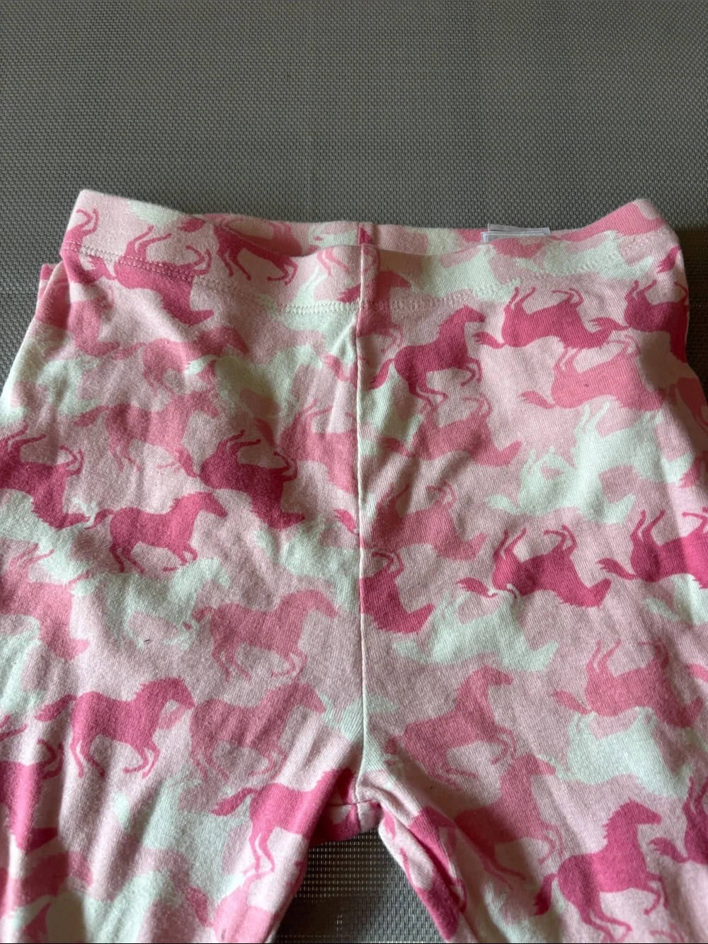 Gap girls sz 10 Pink horse Print Pajama Set EUC